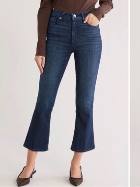 Frame Denim Le Crop mini boot Jeans in Medium Blue Wash